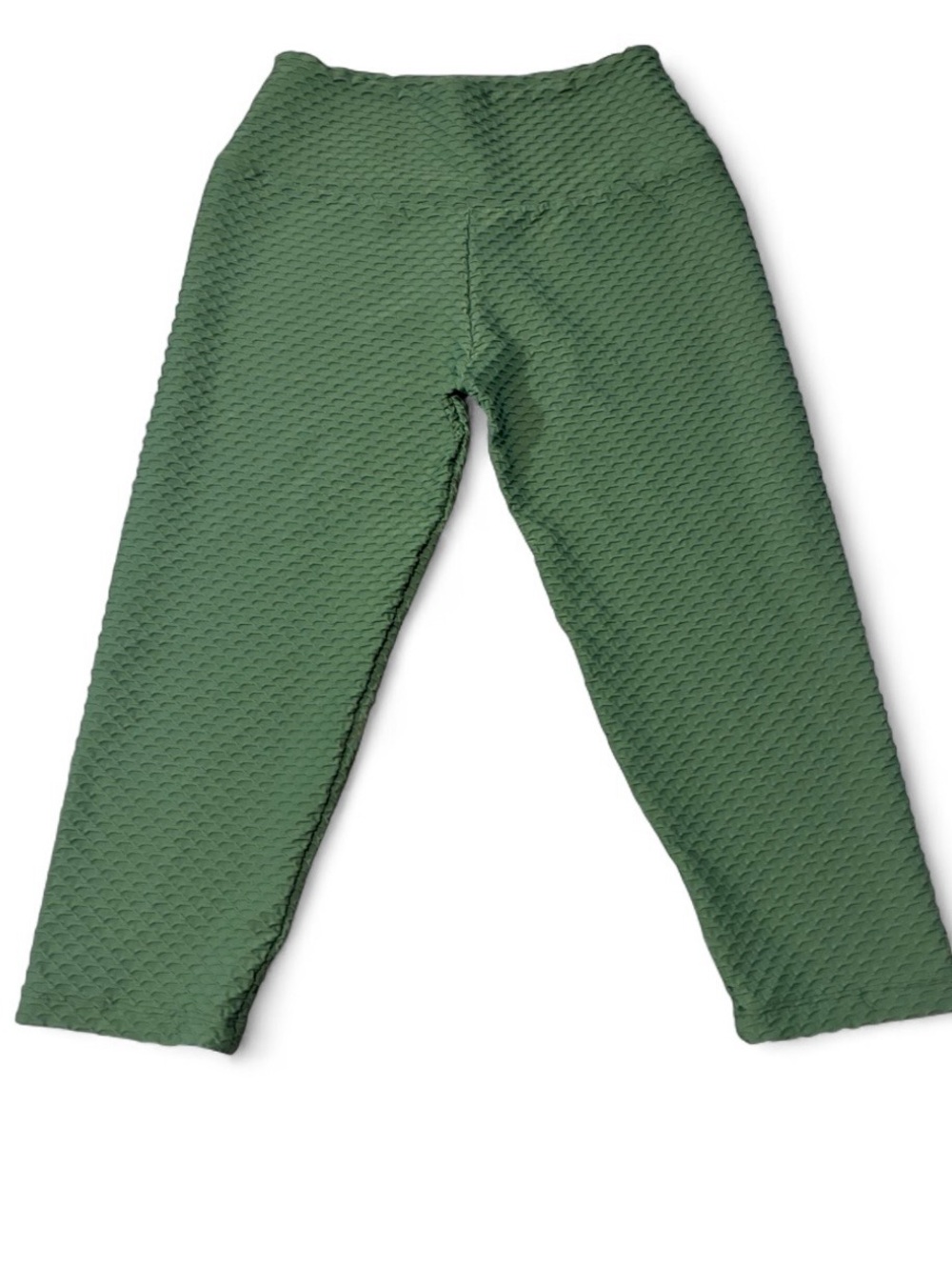 Booty by Brabants Olive Green Textured Leggings